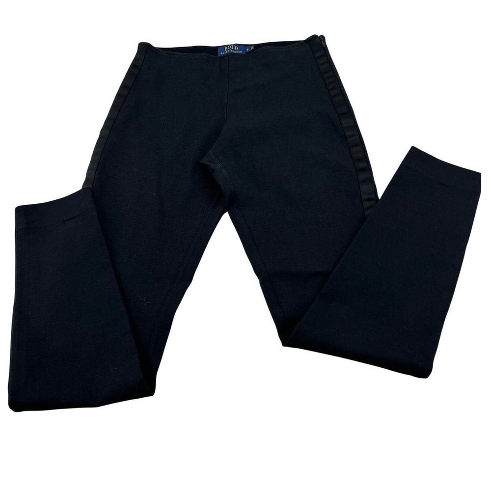 Polo Ralph Lauren Black Side Stripe Trousers Pants Corpcore Classiccore Size 6